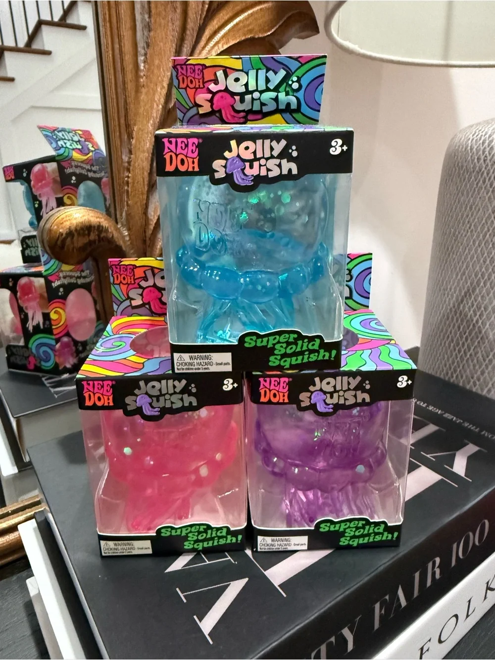 Jelly Squish Kids Trading Card Toy - Blue